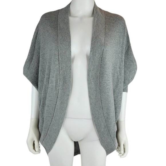 NEW St John Light Grey Melange Cardigan - Picture 1 of 5